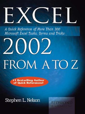 cover image of Excel 2002 from A to Z